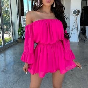 Neon Pink Romper